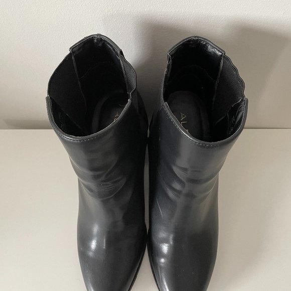 Aldo Black Block Heel Booties - Picture 6 of 6